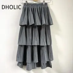 美品◎ADORE ティアードプリーツタックロングスカート オールゴム