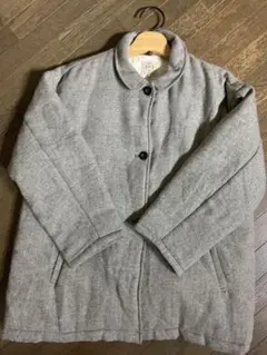 サマンサモスモス sm2 ショートコート ヘリンボーン 綿入れ 古着 難有 暖