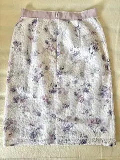 MISCH MASCH花柄レース スカート 白のサムネイル