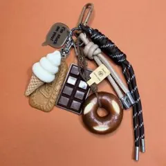 じゃらじゃらキーホルダー バッグチャーム チョコレート アイス