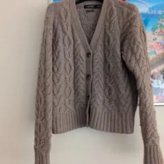 LAUREN RALPH LAUREN カシミヤブレンド カーディガン M