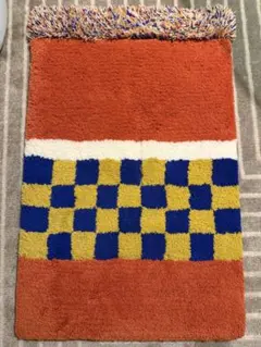 Miyoshi Rug Fatcutpacs チェック柄ラグ