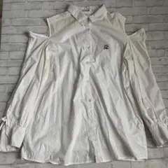 エムズエキサイト オフショルダー 2way シャツ チュニック ドロスト 袖