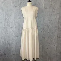 plage プラージュ 23ss Linen フレア ワンピース 麻100% 白 - メルカリ