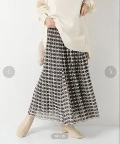 スローブイエナ Geometricランダムプリーツスカート