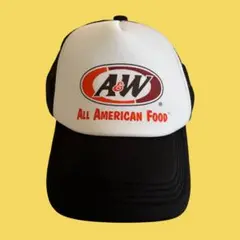 ルートビア　A&W メッシュキャップ　ブラック　サイズフリー