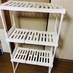 ミントグリーン スチールラック 4段折りたたみ - メルカリ