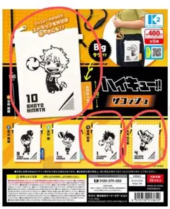 ハイキュー!! サコッシュ日向翔陽 / 黒尾鉄朗 / 木兎光太郎3点まとめ売り