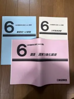 日能研6年　読解力強化講座　力学実践演習　難関校への算数