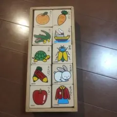 木製 知育パズル 動物果物