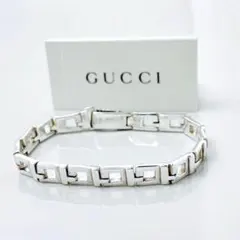 GUCCI グッチ ブレスレット ベネチアン スクエア 21cm 925 GUCCI グッチ ブレスレット ベネチアン スクエア 20cm 925 - メルカリ