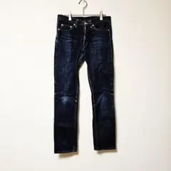 【X-girl】エックスガール ストレートデニム パンツ インディゴ (S)