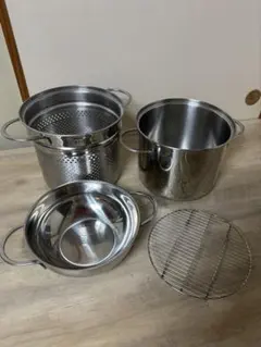 イタリアLagostina社　パスタロボ（大）ステンレス鍋のサムネイル