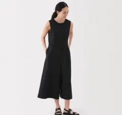 【無印良品】ヘンプ混ツイル ジャンプスーツ　 Lサイズ