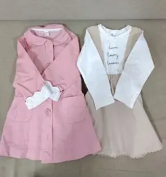 春服 après les cours & SKÄPE 春コート,ワンピース90