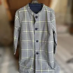 チェック柄長袖アウター　リバーシブル