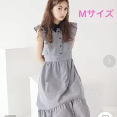 SWINGLE バイカラー衿パイピングフレンチスリーブシャツワンピース スウィングル SWINGLE バイカラー衿パイピングフレンチスリーブシャツ