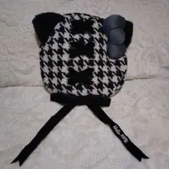 キティチェック柄帽子