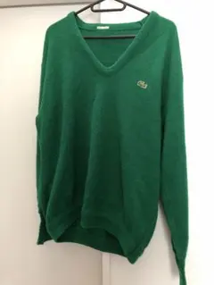 IZOD LACOSTE Vネック アクリル ニット ラコステ 緑のサムネイル