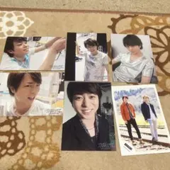 嵐　公式写真　櫻井翔5枚　大野智，櫻井翔2ショット1枚・合計6枚フォトセット