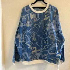 ZARA メンズ　トップス　XL ブルー