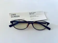 美品　JINS SCREEN ブルーライトカット メガネ 度なし