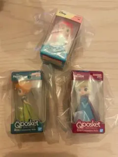 Qposket ミニチュアコレクション3 エルサ　アナ　アリエル3点セット