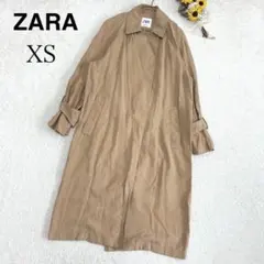 【ZARA ザラ】スプリングコート トレンチコート ベージュ系 お出かけ XS