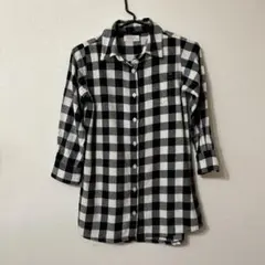 チェック柄長袖シャツ 120