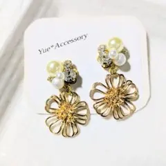 S-263　ハンドメイド☆ビジューピアス／イヤリング