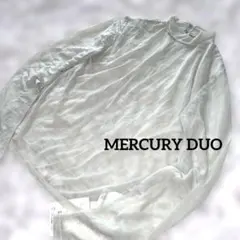《新品》マーキュリーデュオ MERCURY DUO シアーシフォン 長袖ブラウスのサムネイル