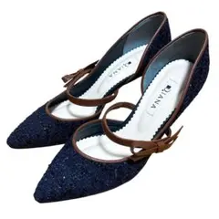 【未使用品】DIANA パンプス メリージェーン ネイビー 23.5cm