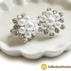 大ぶりパールイヤリング