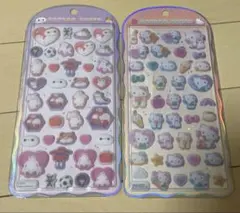 ベイマックス　ハローキティ　コットンパフィ　シール