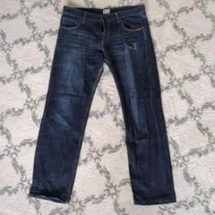 ダークブルー ストレートデニム Lサイズ