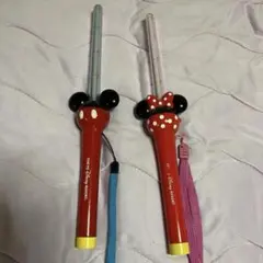 【訳あり】ディズニーリゾート　光るおもちゃ　ミッキー　ミニー　ステッキのサムネイル