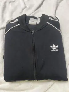 adidas ブラック ジップアップジャケット M