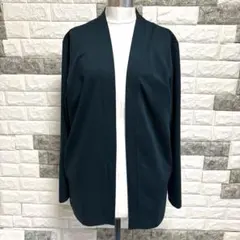 美品【 ナノユニバース】ダークグリーン カーディガン Lメンズオープンフロント