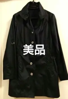 美品レディース　軽量　アウター　黒　40（Mサイズ)