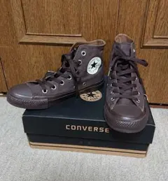 CONVERSE ブラウン ハイカットスニーカー