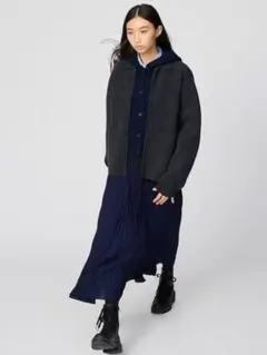 UNIQLOC ユニクロC　ユニクロシー　ニットフルジップジャケット　ブラウン