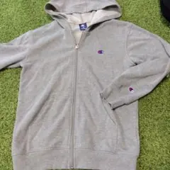 チャンピオン グレー フルジップパーカー 160