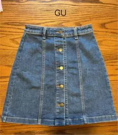 GU デニムスカート　ミニスカート　ガールズ
