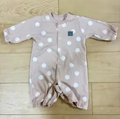 水玉模様ロンパース 50〜60cm