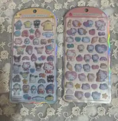 コットンパフィーシール　 サンリオキャラクター•ハローキティ　２枚セット