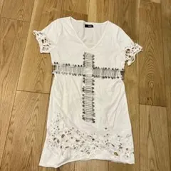GLAD NEWS グラッドニュース 安全ピン ダメージ加工 Tシャツのサムネイル
