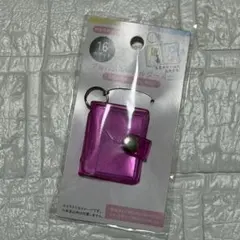【匿名配送】セリア アルバムキーホルダー ミニシール帳 ピンク