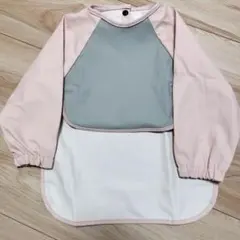 Seii 長袖 お食事エプロン くすみピンク