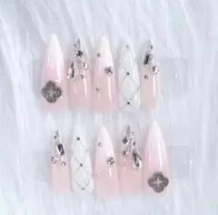 現品 ベイビーブーマー キルティング ギャルネイル ロング ちゅるん ワンホン