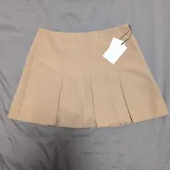 グレイル ベージュ プリーツミニスカート